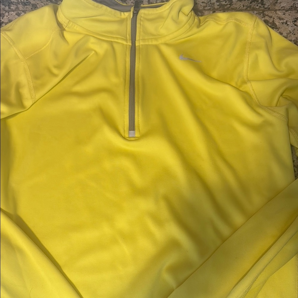 Nike Yellow half zip